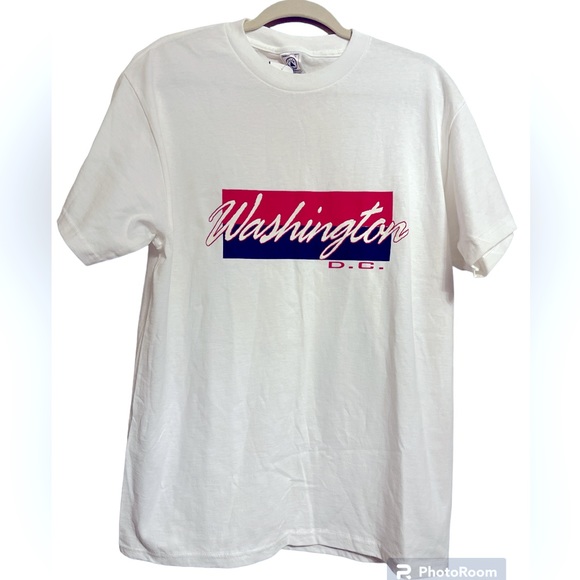 Delta tag Y2K NWOT puff paint “Washington DC” T shirt - Picture 1 of 7